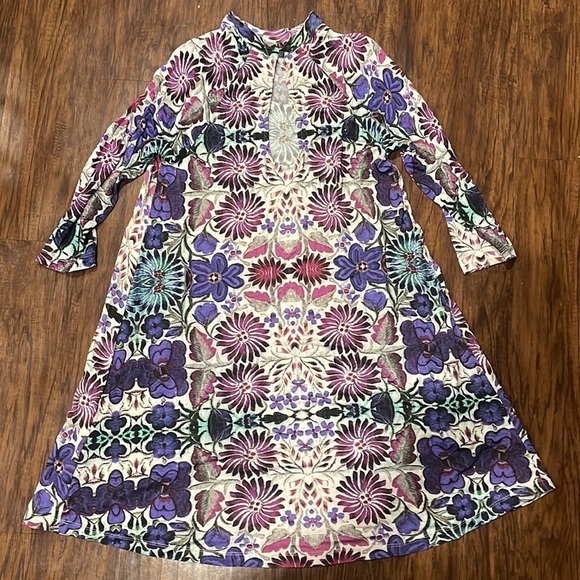 Free People New Romantics Fiesta Floral Mini Swing Dress Size S - Picture 5 of 12